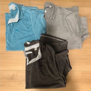 Men's Tommy Bahama Polo Shirt Set - Blue, Gray, Black